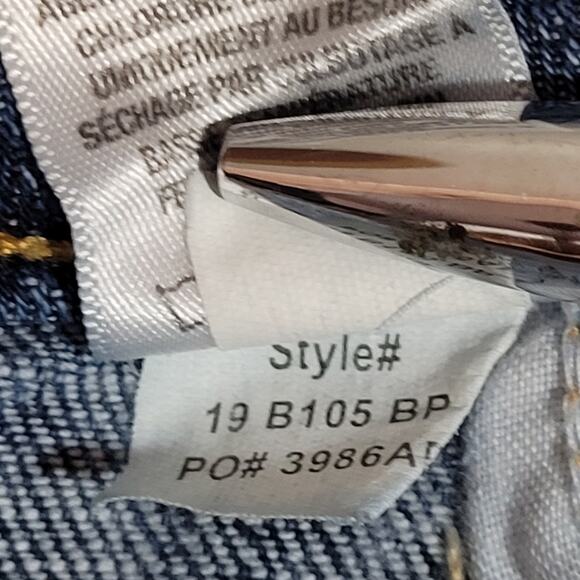 AEROPOSTALE Distressed Cuffed Denim Shorts Size 4 Midi 19-B105-BP Ripped Cute - Picture 9 of 10